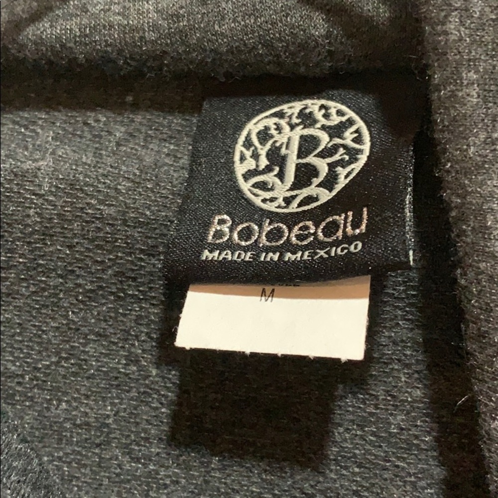 BOBEAU GRAY ASYMMETRICAL TOP ONE BUTTON SZ M - Picture 4 of 7